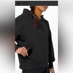Lululemon LA Back In Action Hoodie Confetti Black Sweatshirt sz 4
